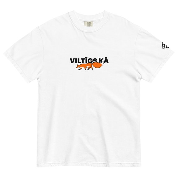 Viltīgs kā lapsa, balts T-krekls, Unisex