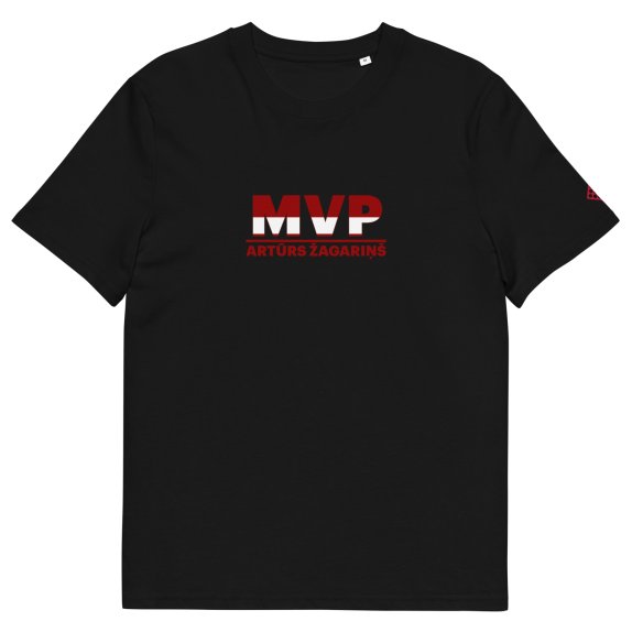 MVP, melns T-krekls, Unisex